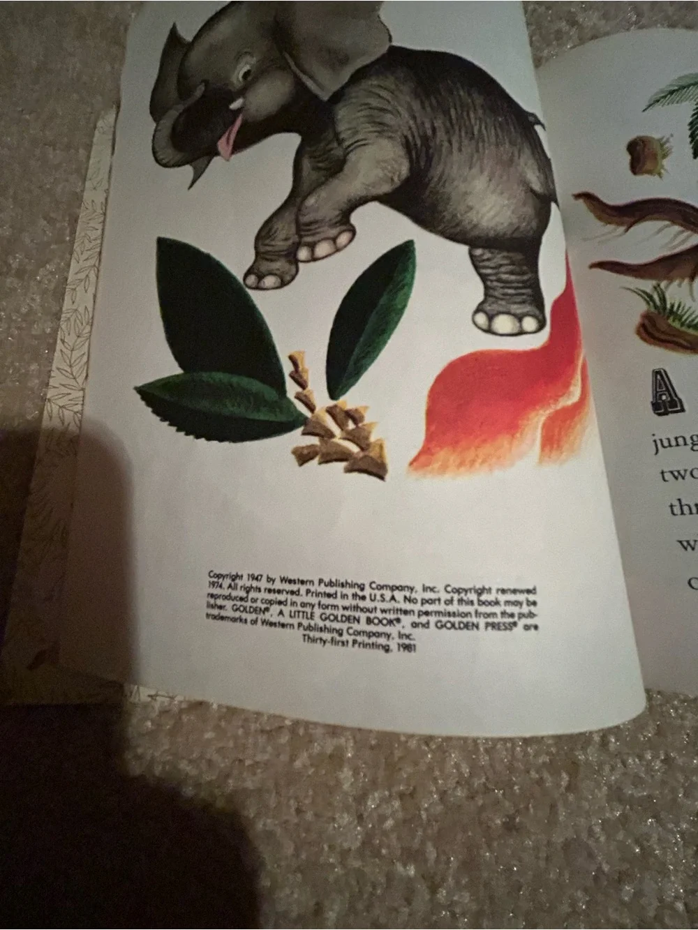 'The Saggy Baggy Elephant' - Little Golden Book